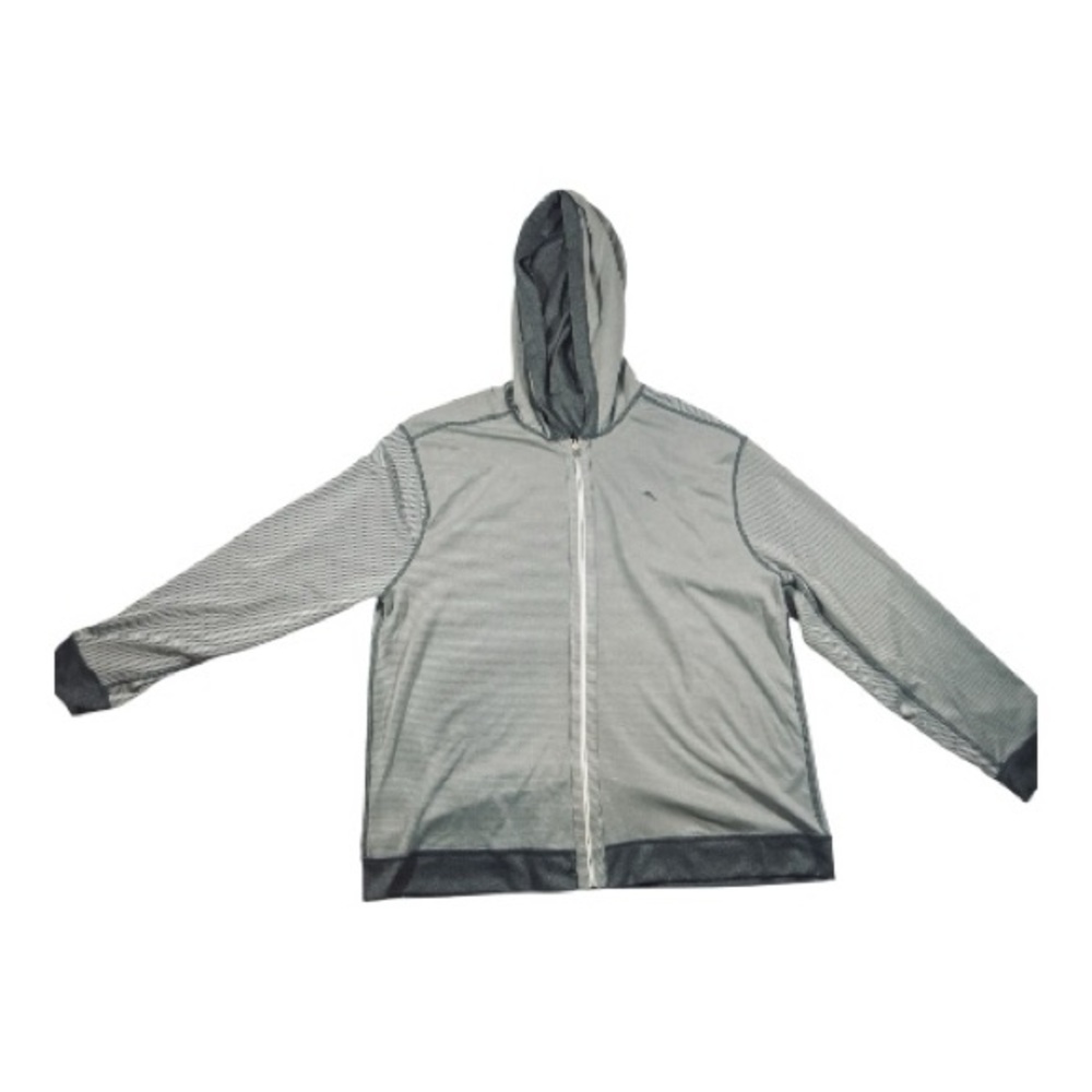 Tommy Bahama Reversible  Zip Up Hoodie Size XL Resortcore Cabanalux Coastaldad - Picture 3 of 5